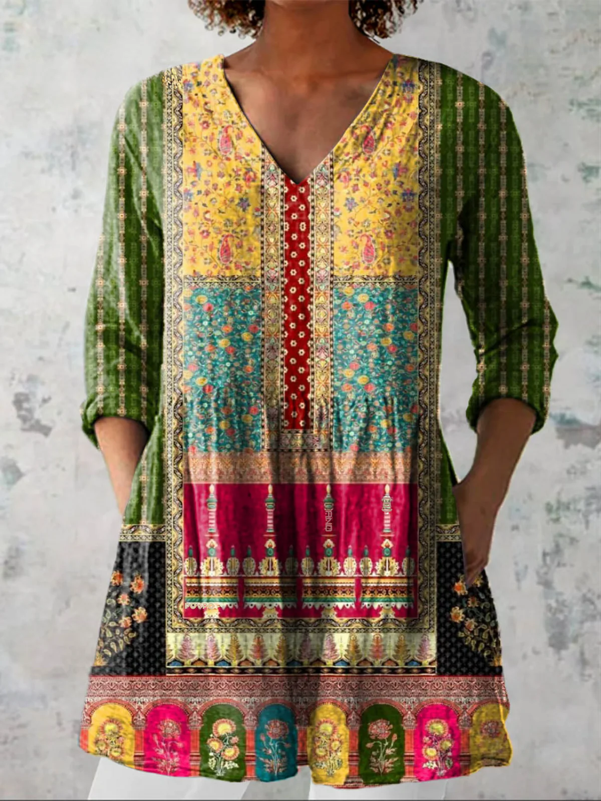 JESS | BLUSA LARGA CON ESCOTE EN V