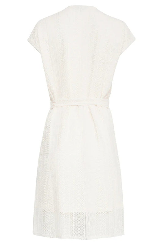 Vestido tipo encaje | Blanco roto