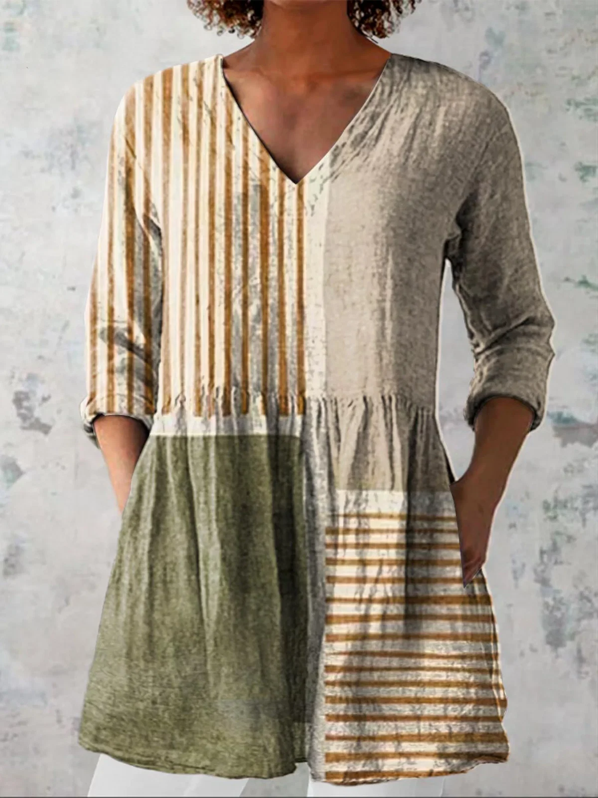 HOLLY | BLUSA LARGA CON ESCOTE EN V