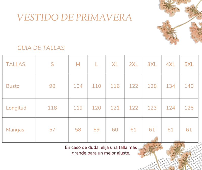 Guía de tallas