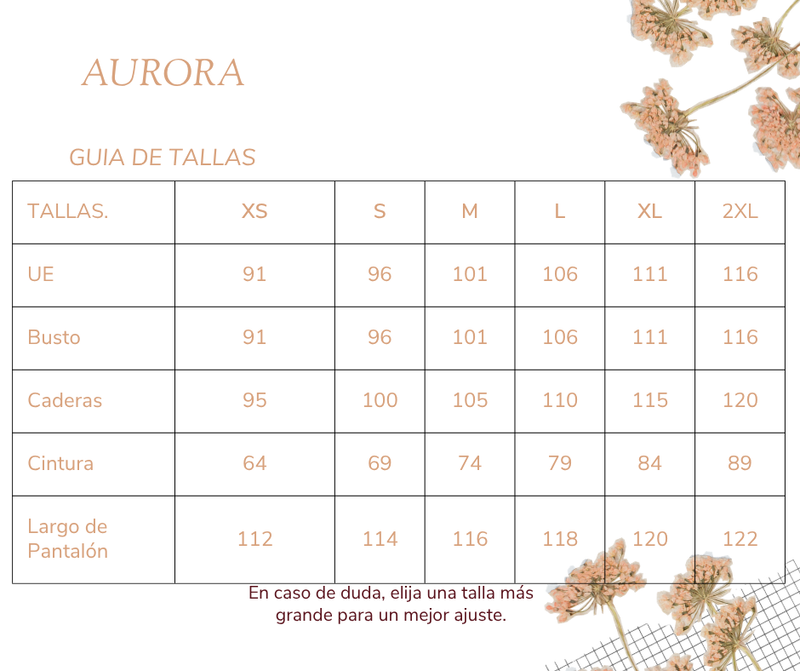 Guía de tallas