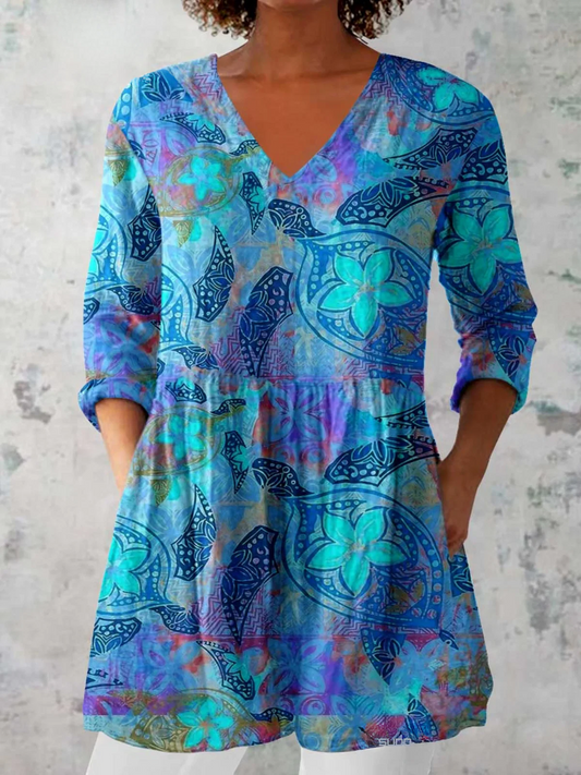 LILY | BLUSA LARGA CON ESCOTE EN V