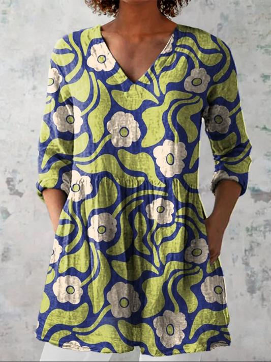 GALY | BLUSA LARGA CON ESCOTE EN V