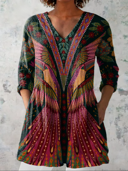 ADRIANA | BLUSA LARGA CON ESCOTE EN V