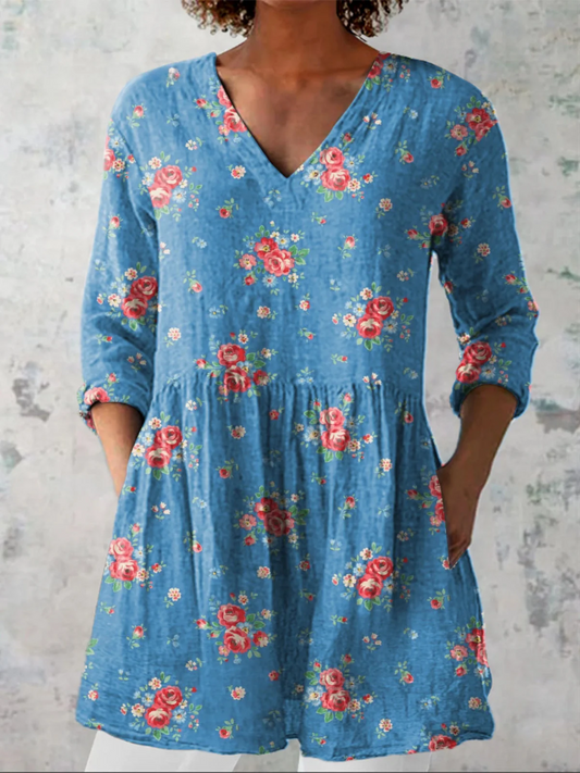 MERY | BLUSA LARGA CON ESCOTE EN V