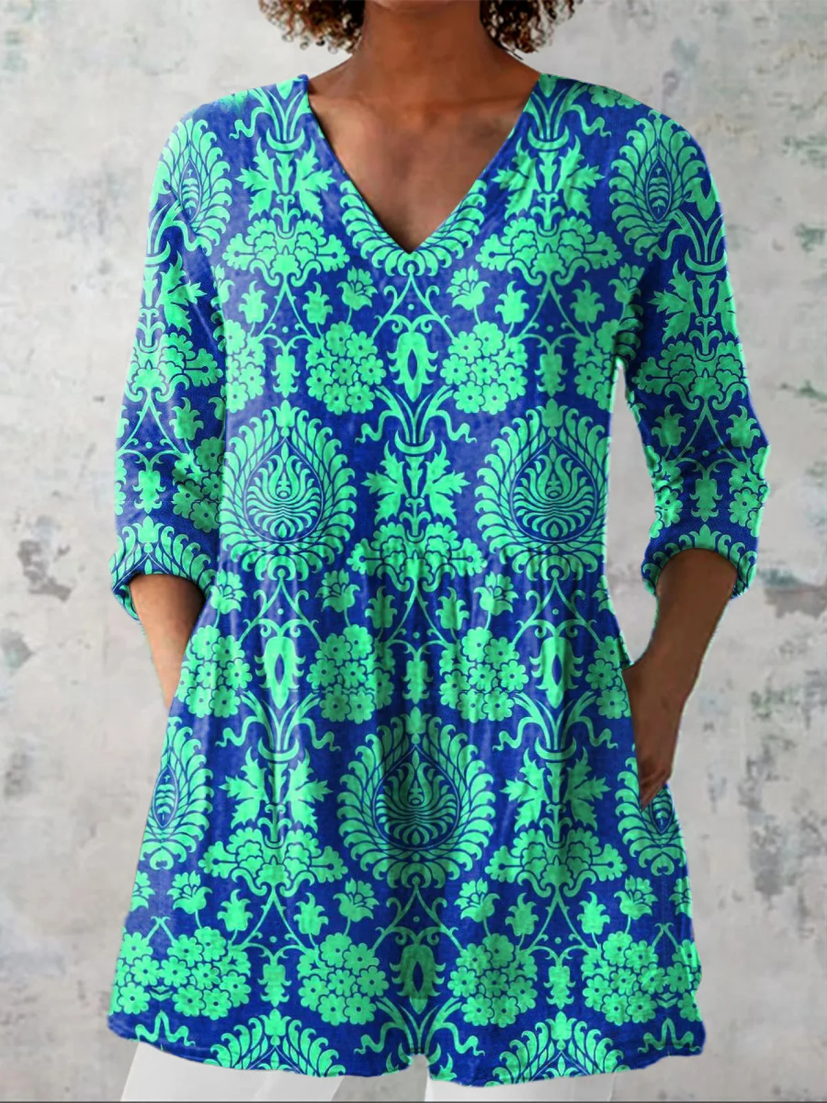 BEA | BLUSA LARGA CON ESCOTE EN V