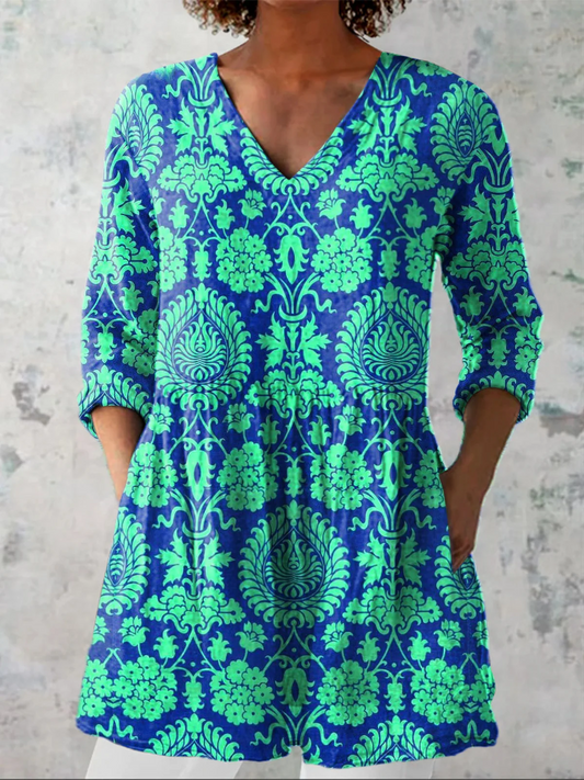 BEA | BLUSA LARGA CON ESCOTE EN V