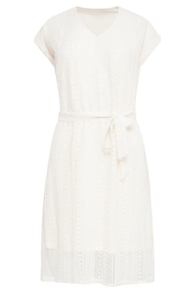 Vestido tipo encaje | Blanco roto