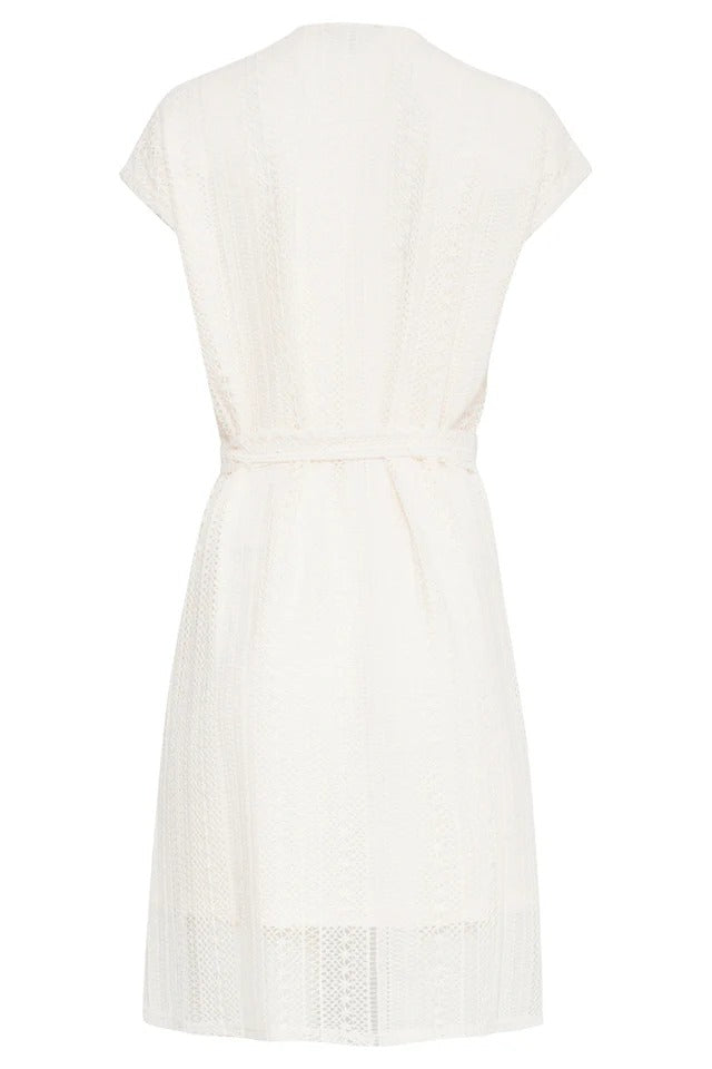 Vestido tipo encaje | Blanco roto